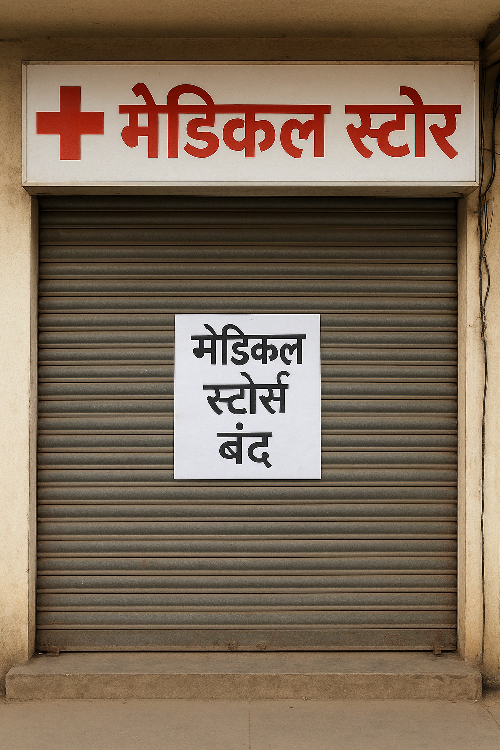 मेडिकल स्टोर संचालक की हत्या के विरोध में मेडिकल की दुकानें बंद